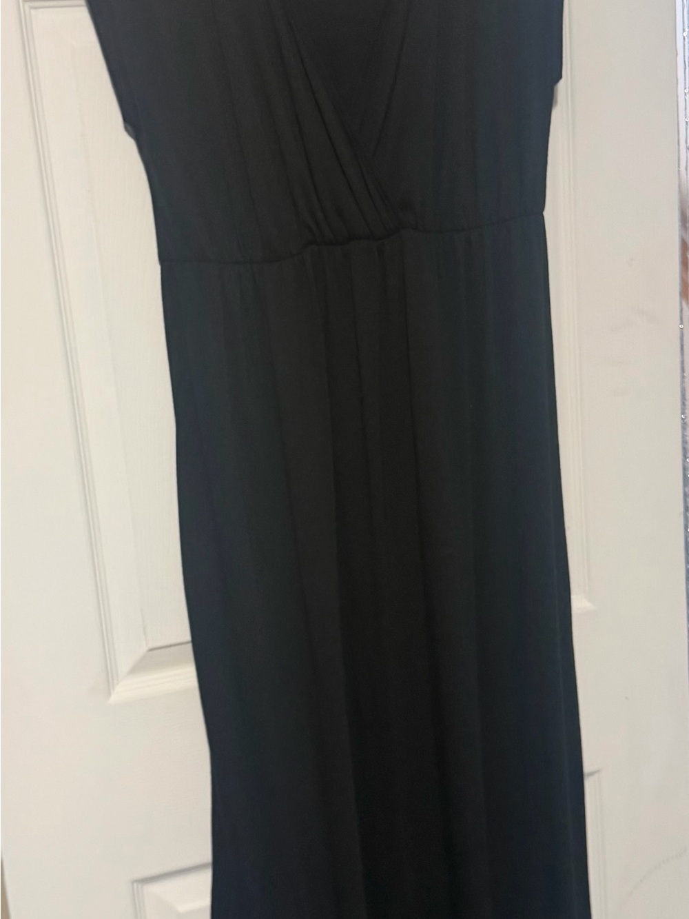 Express Black Maxi Dress with Surplice Detail